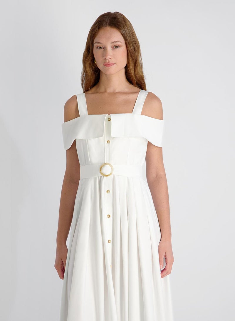 French Connection Fluid Rayon Midi Dress - Image 5
