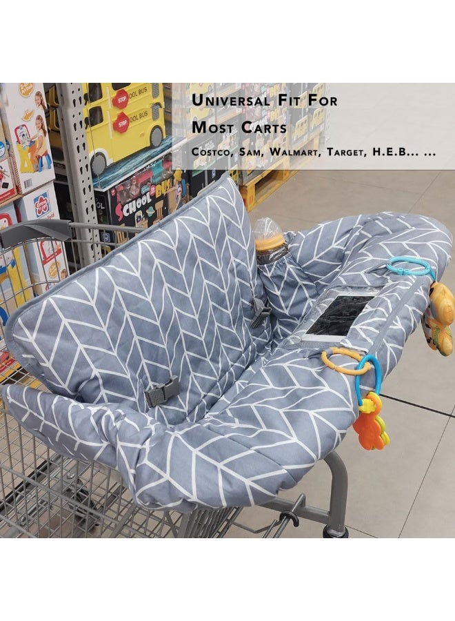 ICOPUCA Shopping Cart Cover for Baby, 2 in 1 cart Cover for Babies N high Chair Cover - Image 3