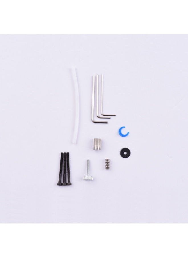 NIBEMINENT Dual Drive Motor Bracket PTFE Tube Hexagon Wrench Screws for 3D Printers Black  - Image 3