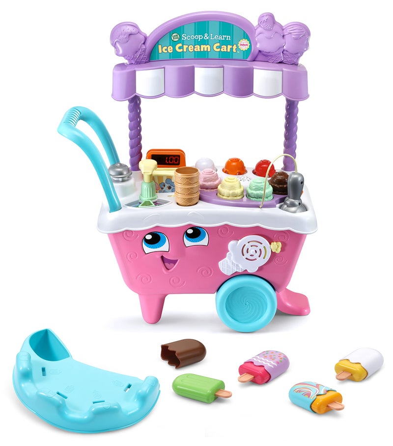 LeapFrog عربة الآيس كريم من ليب فروغ - سكووب وليرن ديلوكس (تغليف خالٍ من الإحباط)، وردي - Image 2