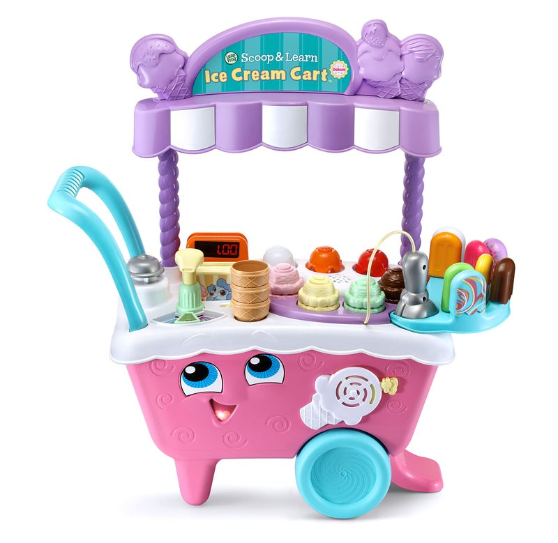 LeapFrog عربة الآيس كريم من ليب فروغ - سكووب وليرن ديلوكس (تغليف خالٍ من الإحباط)، وردي - Image 3