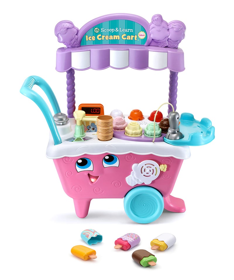 LeapFrog عربة الآيس كريم من ليب فروغ - سكووب وليرن ديلوكس (تغليف خالٍ من الإحباط)، وردي - Image 5