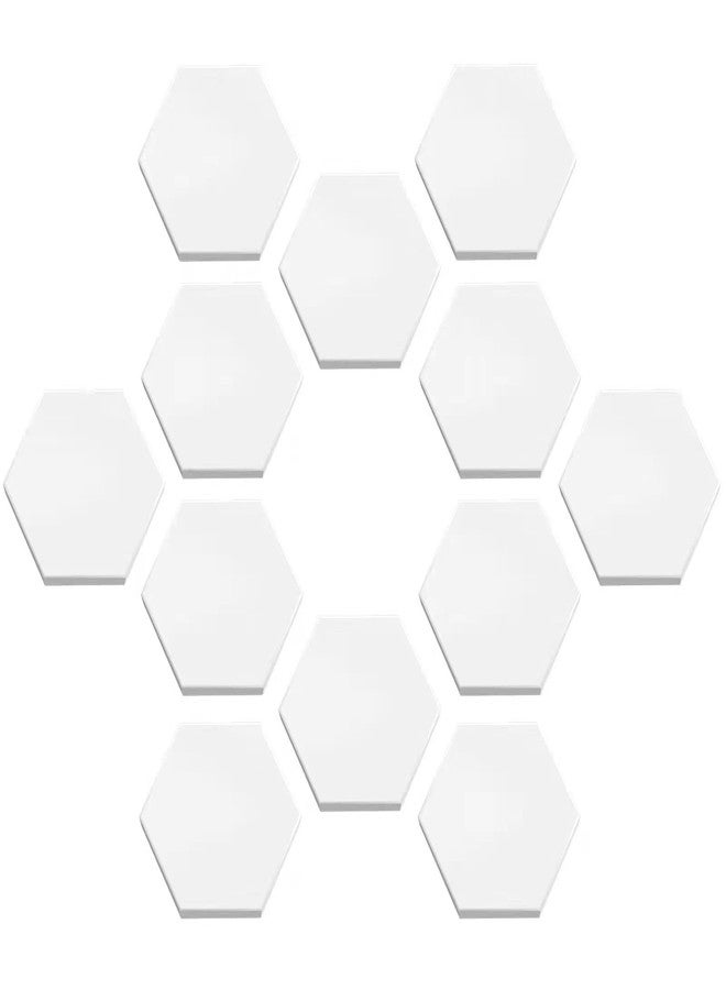 Saricho Ceramic White Coral Frag Plugs Base, Round/Hexagon 50mm, 12pcs - Image 1