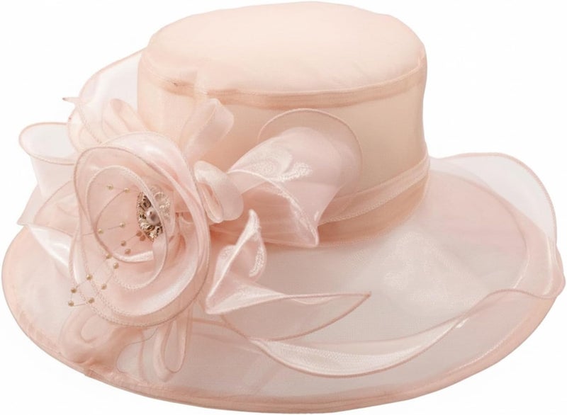 DRESHOW Fascinators Hat Flower Mesh Ribbons Feathers on a Headband and a Clip Tea Party Headwear for Girls and Women - Image 3