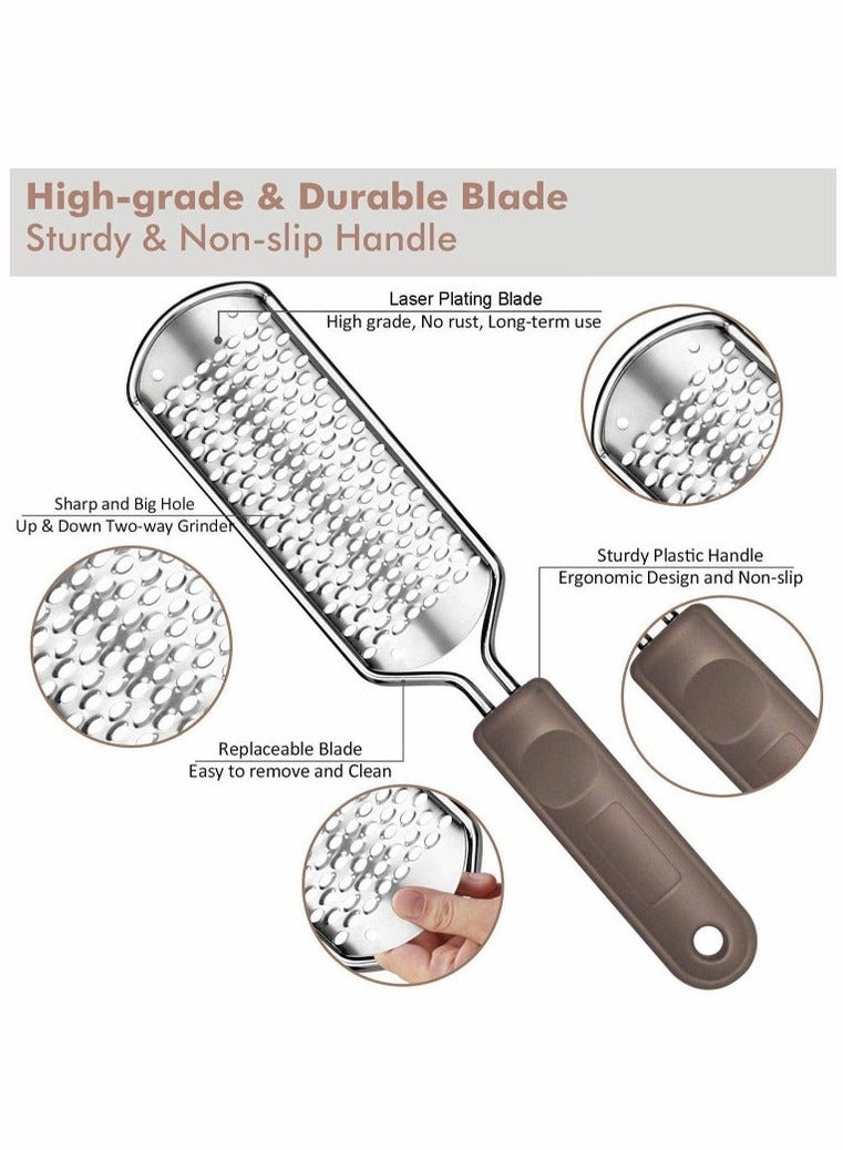Stainless Steel Colossal Foot Rasp, Foot File Callus Remover Foot Scrapper Foot Scrubber For Professional PedicureforDead Skin ed Skin Corns Removal Foot Care Pedicure Tools - Image 5
