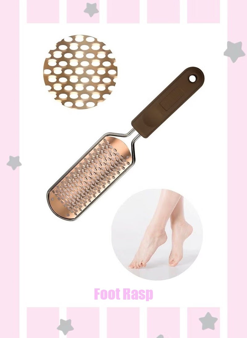 Stainless Steel Colossal Foot Rasp, Foot File Callus Remover Foot Scrapper Foot Scrubber For Professional PedicureforDead Skin ed Skin Corns Removal Foot Care Pedicure Tools - Image 1