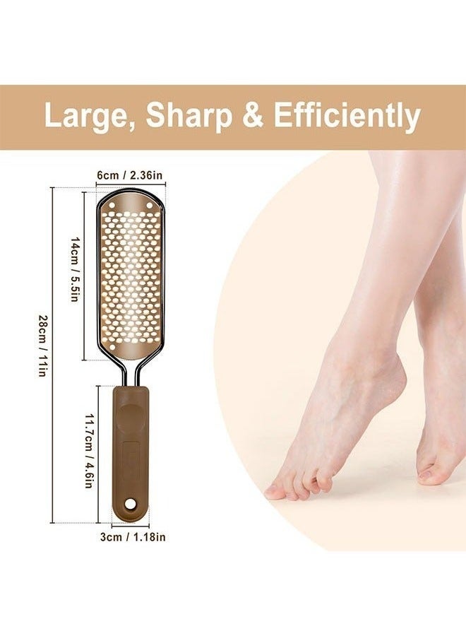 Stainless Steel Colossal Foot Rasp, Foot File Callus Remover Foot Scrapper Foot Scrubber For Professional PedicureforDead Skin ed Skin Corns Removal Foot Care Pedicure Tools - Image 2