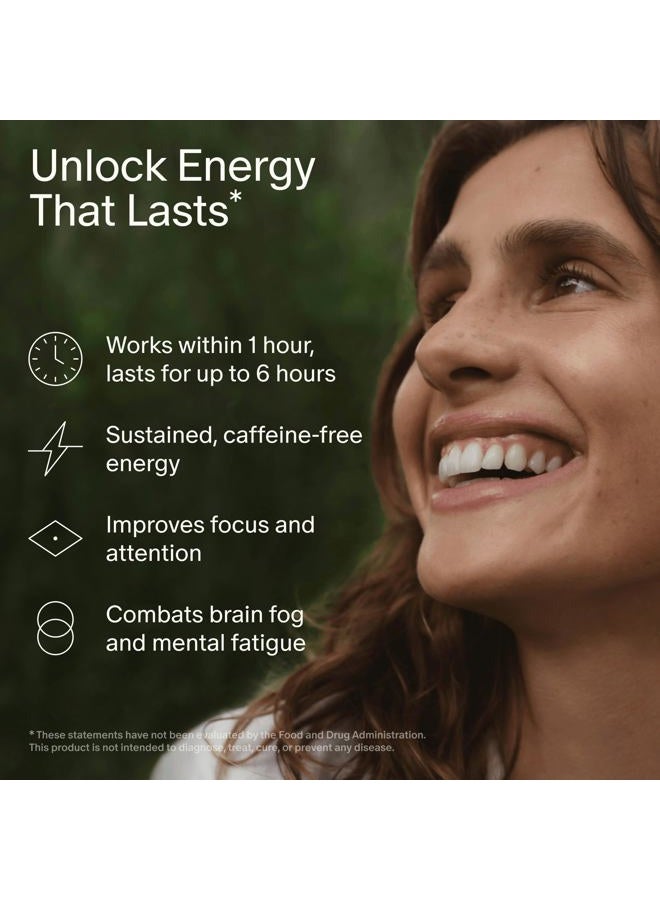 Seed AM-02 طاقة + تركيز - مكمل غذائي نوتروبي يومي للنساء والرجال - طاقة سريعة المفعول ومستدامة لمدة تصل إلى 6 ساعات - خالي من الكافيين نباتي وثابت على الرف - 30 كبسولة (إمداد لمدة 30 يومًا) - Image 2