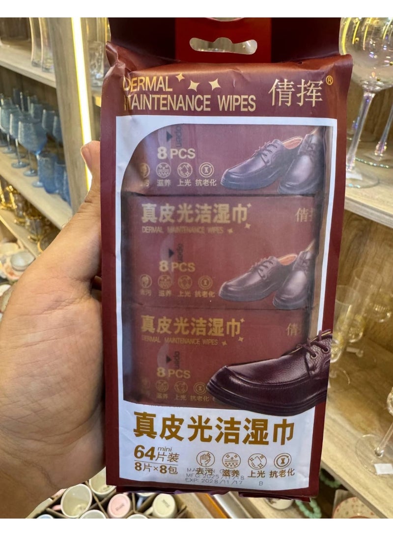 Wet wipes for cleaning leather shoes - Image 1
