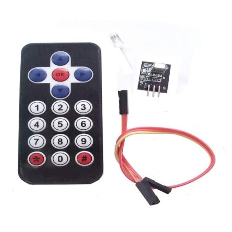 IR Infrared Remote Control Module with Receiver for Arduino, AVR, PIC (HX1838)