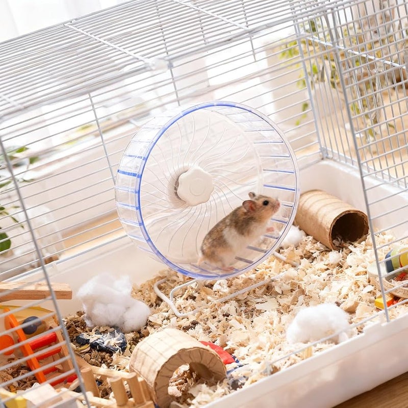 Small Double Bearing Quiet Spinner Gerbil Wheel For Mice Dwarf Pets Cage - Image 3