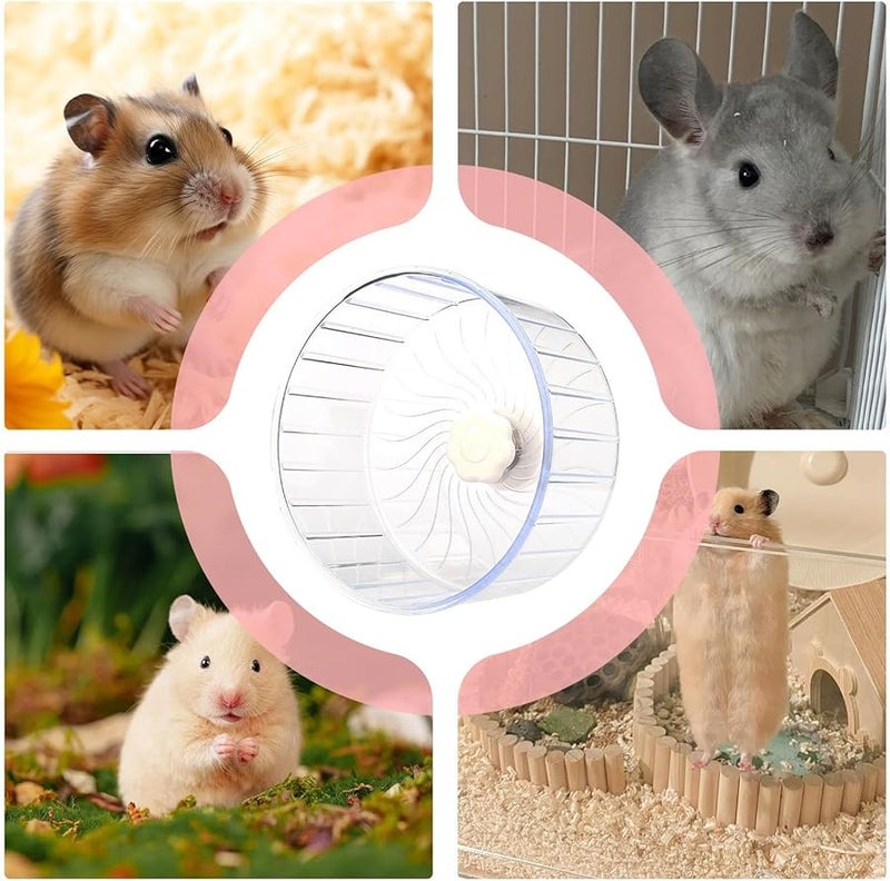 Small Double Bearing Quiet Spinner Gerbil Wheel For Mice Dwarf Pets Cage - Image 5