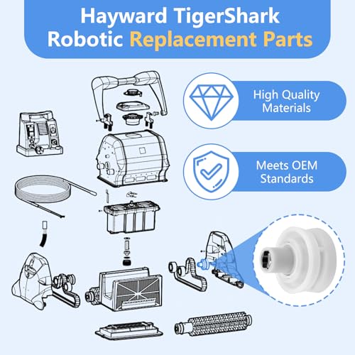 ArrogantF RCX26002 Drive Bearing Pulley Assembly Replacement for Hayward TigerShark Robotic Cleaner RC9956CC, RC9965CC, RC9950A, RC9950GR, Also Compatible With Hayward TigerShark QC and Plus Robotic Cleaner - Image 4