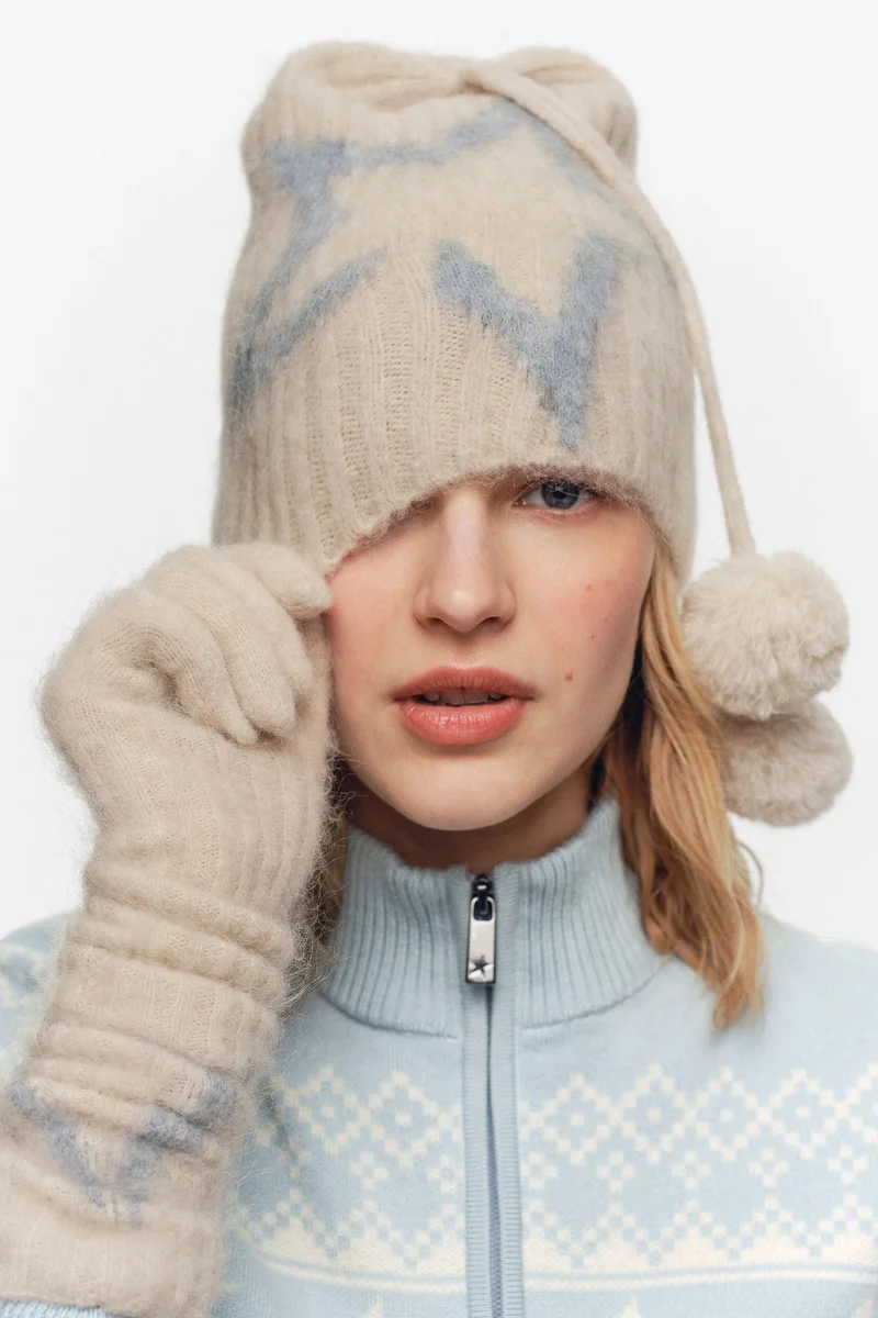 اتش اند ام قبعة بيني من مزيج الموهير