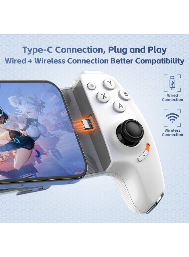 جاموينج  Gamwing AB01 Mobile Game Controller – Type-C Wired, Stretchable, Programmable Keys, Android/iOS/Switch/PC/PS5 - Image 4