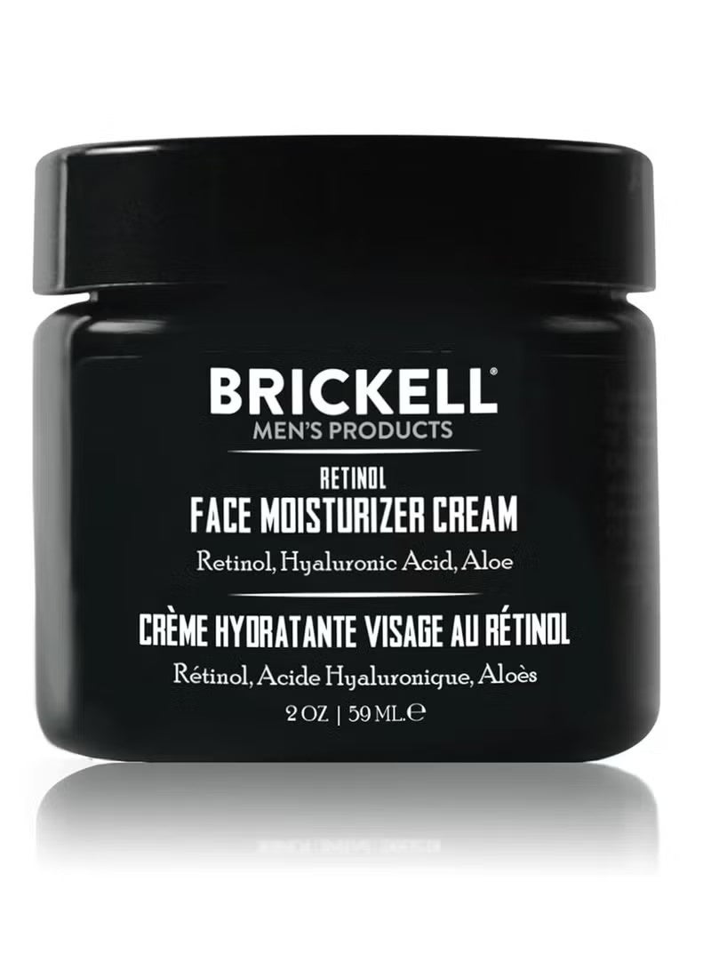 Brickell Men's Retinol Face Moisturizer Cream For Men, Natural & Organic, Anti-Wrinkle Face Night Cream with Retinol & Hyaluronic Acid To Reduce Fine Lines and Even Skin Tone, Fragrance-Free, 2 Ounce - Image 1