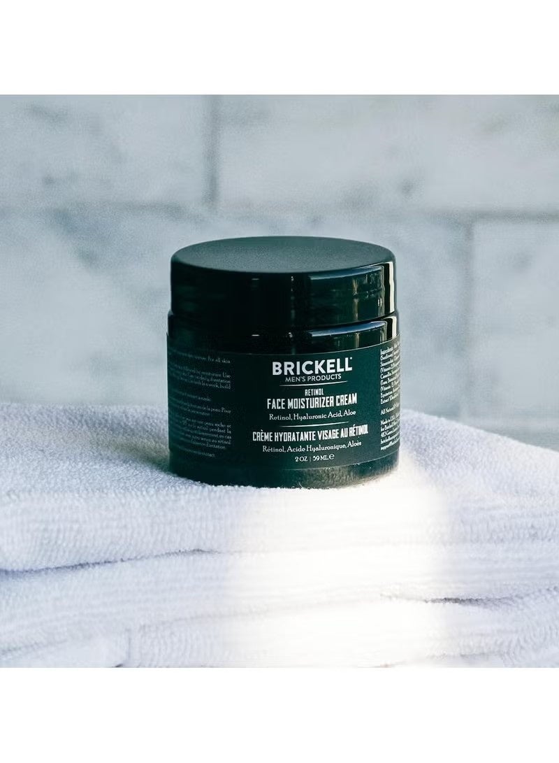 Brickell Men's Retinol Face Moisturizer Cream For Men, Natural & Organic, Anti-Wrinkle Face Night Cream with Retinol & Hyaluronic Acid To Reduce Fine Lines and Even Skin Tone, Fragrance-Free, 2 Ounce - Image 4