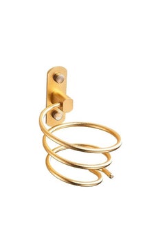 Generic Spiral Hair Dryer Holder (Gold)  - Image 1