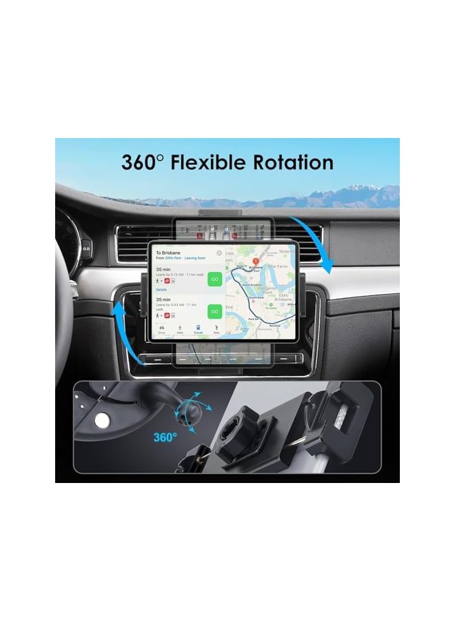 Green Tiger CD Slot 360°Full Rotation Car Phone Holder for iPad Pro 13-in 12.9 10.5 9.7 11 12.9 Air Mini 6 5 4 3 2/for Galaxy Tabs Switch iPhone 17 16 15 14 More 4-15" Cell Phones &Tablets&Sat Nav/GPS - Image 3