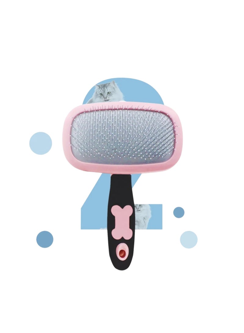 Destinydeal فرشاة قطط للتخلص من الشعر - مشط للعناية بالشعر الطويل والقصير - Image 1