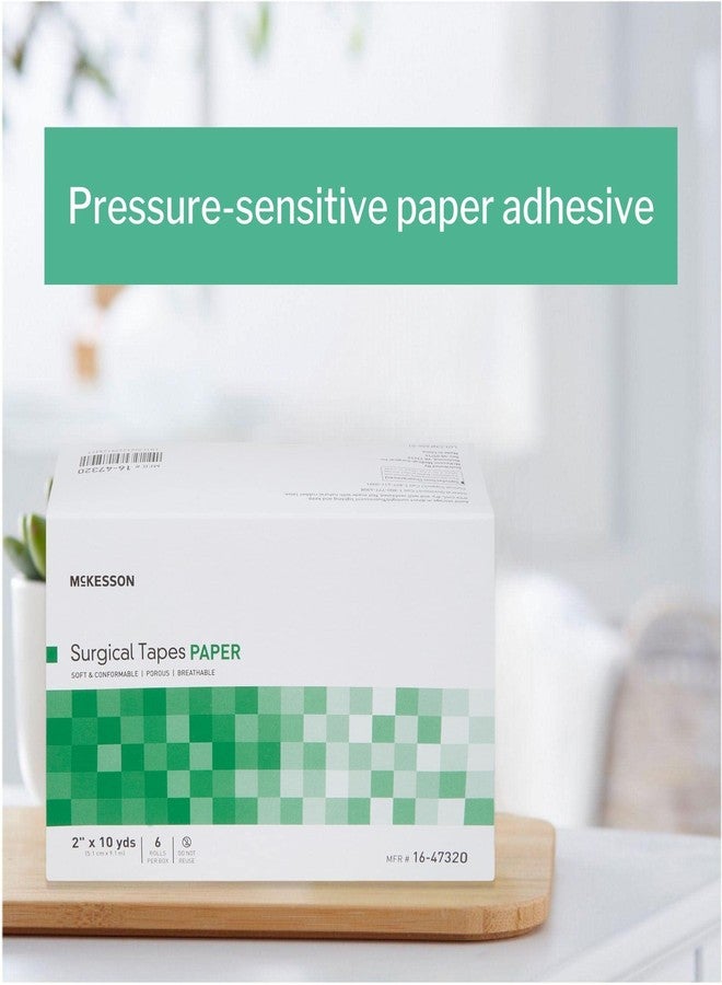 McKesson Surgical Tape, Non-Sterile, Paper, Air and Moisture Permeable, 2 in x 10 yds, 6 Count - Image 3