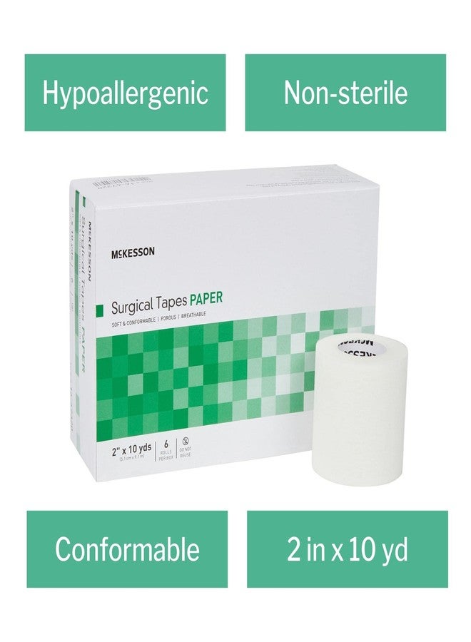 McKesson Surgical Tape, Non-Sterile, Paper, Air and Moisture Permeable, 2 in x 10 yds, 6 Count - Image 4