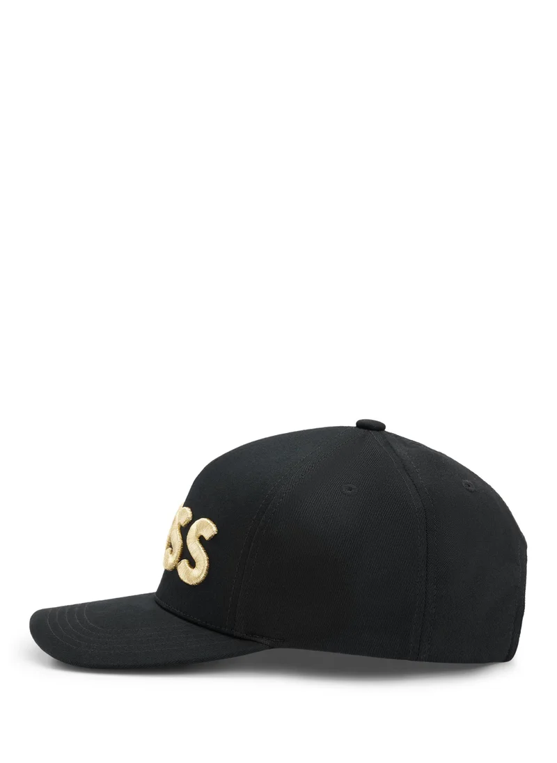 BOSS Cotton-twill cap with 3D embroidered logo