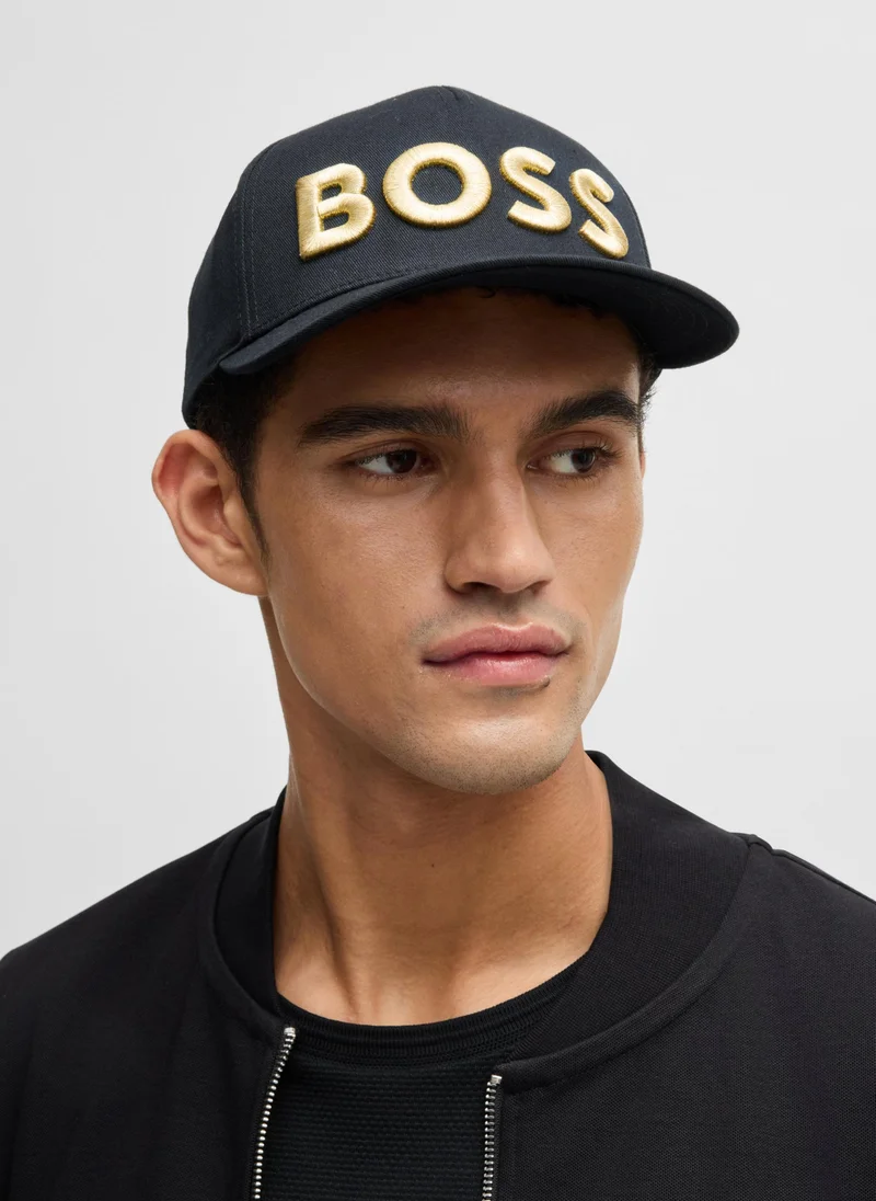 بوس Cotton-twill cap with 3D embroidered logo