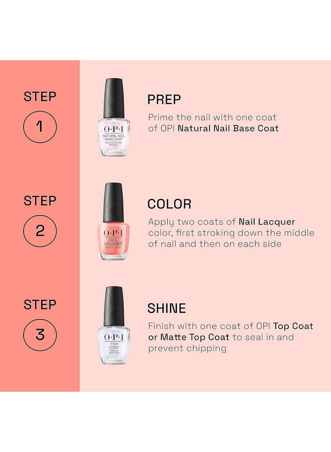 OPI Nail Lacquer Yogata Get This Blue! Blue Nail Polish 0.5 Fl Oz - Image 5