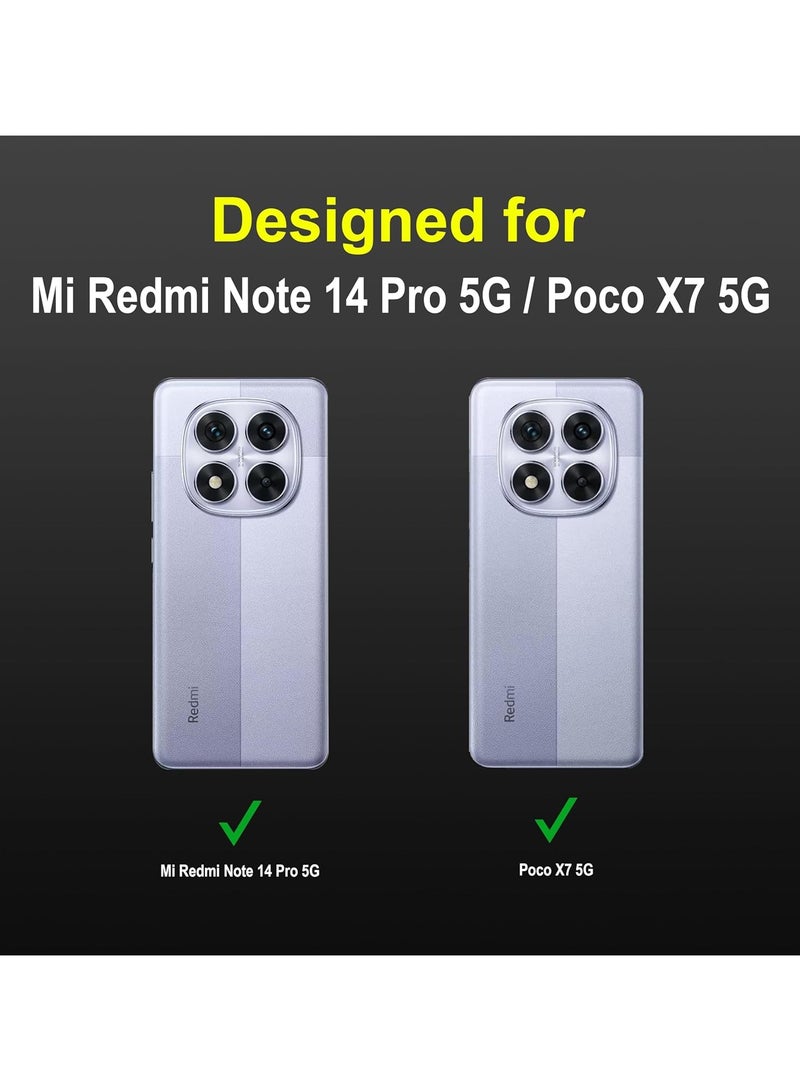 Premium Protection Back Silicone Case Compatible with Xiaomi Redmi note 14 Pro 5G/Poco X7 5G Magic Shield Shockproof Case with Camera Protection (White) - Image 2