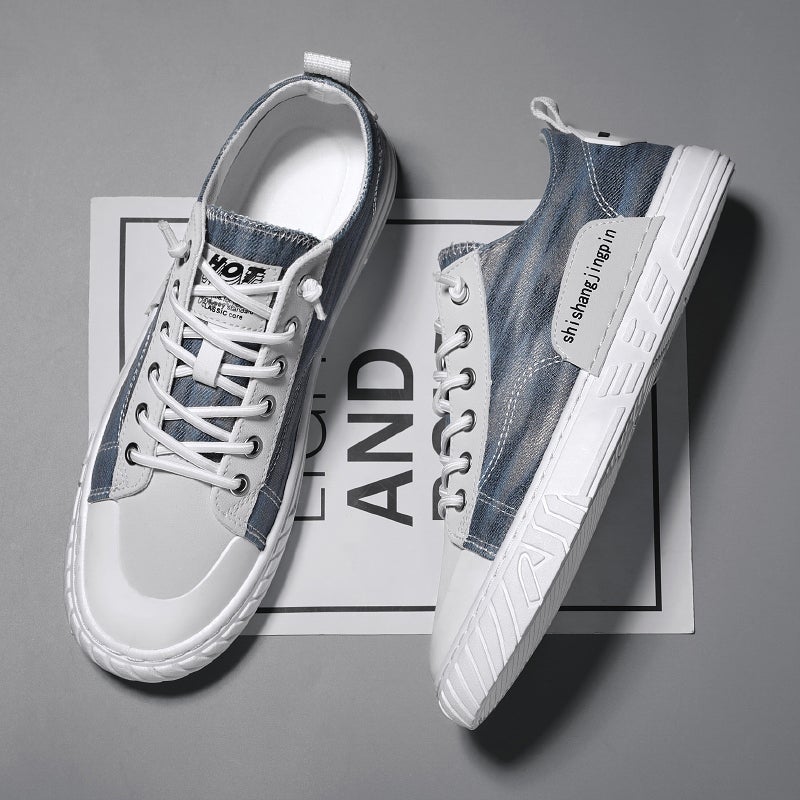 Canvas Shoes Men'S Autumn Thin Boys' Sports Board Shoes Slip-On Casual Shoes With Soft Sole For Winter - Image 5