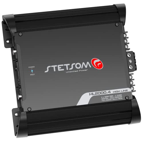 Stetsom HL 2000.4 2 Ohms Multichannel Car Audio Amplifier HL2000.4 2K Watts RMS 4 Channel 2Ω Stable Full Range HD Sound Quality Car Stereo MD Crossover HPF LPF Bass Boost Front Rear Bridge Speakers - Image 4