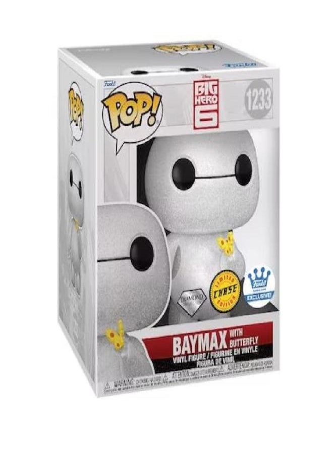 Funko - Funko POP! Big Hero 6 - Baymax with Butterfly 6” Diamond Collection Chase Super Sized Exclusive - Image 1