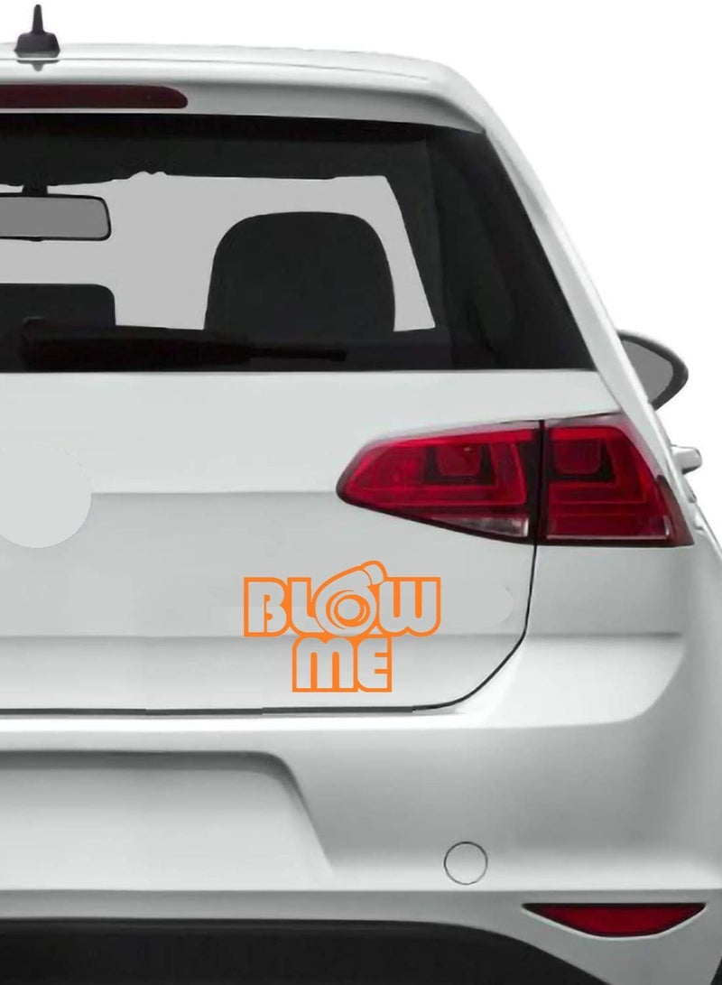 Generic Blow Me Sticker - Orange  - Image 2