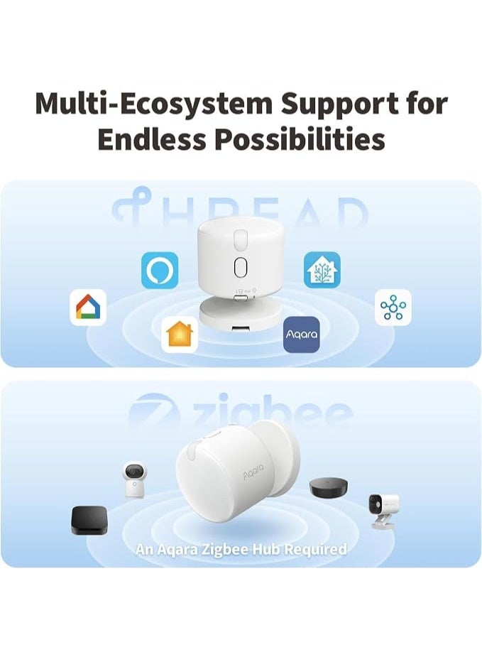 Aqara Presence Sensor FP300 Wireless 5-in-1 Motion Sensor with mmWave, PIR, Light, Temperature & Humidity Detection, Thread & Zigbee, Supports HomeKit, Home Assistant,Google Home,Smartthings - Image 3