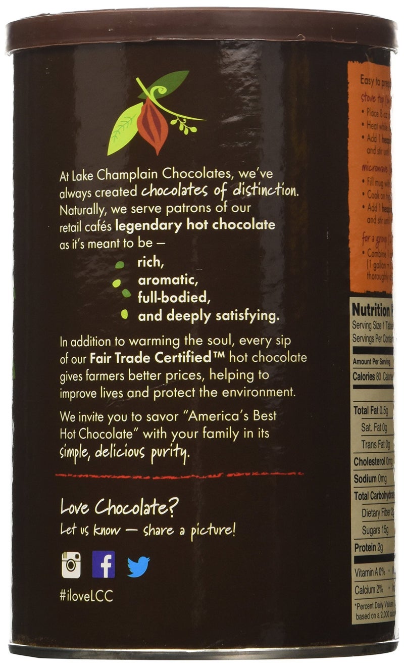 خليط الشوكولاتة الساخنة أزتيك من بحيرة شامبلين، 16 أونصة - Image 2