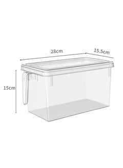 Generic 3 Pieces Refrigerator Organizer, Stackable Plastic Kitchen Food Storage Containers with Lids and Handle for Fruits and Vegetables, Freezer Safe Food Storage Boxes  - Image 5