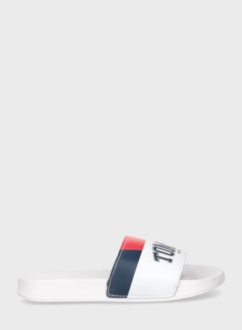 TOMMY HILFIGER Kids Slip On Slides