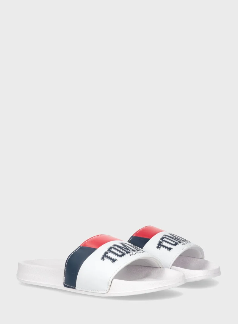 TOMMY HILFIGER Kids Slip On Slides