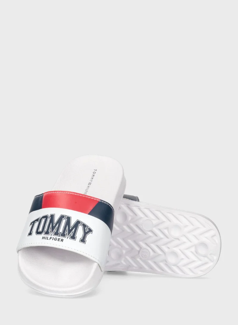 TOMMY HILFIGER Kids Slip On Slides