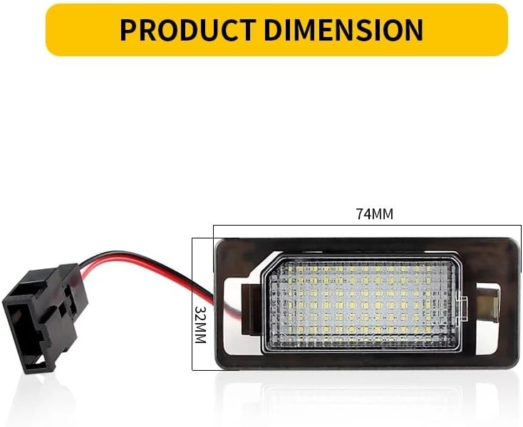 Vuzmode LED License Plate Light for Audi Models - Image 4