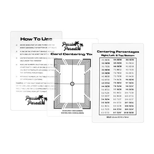 Passive Paradise Card Grading Centering Tool Set for Pokemon Magnifying Tool Cleaning Cloth Included Trading Card Submission PreInspection Kit - Image 1