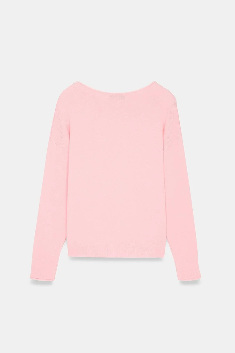 Dilvin Powder Pink DILVIN Women's Knit Sweater for Women | Best Price UAE