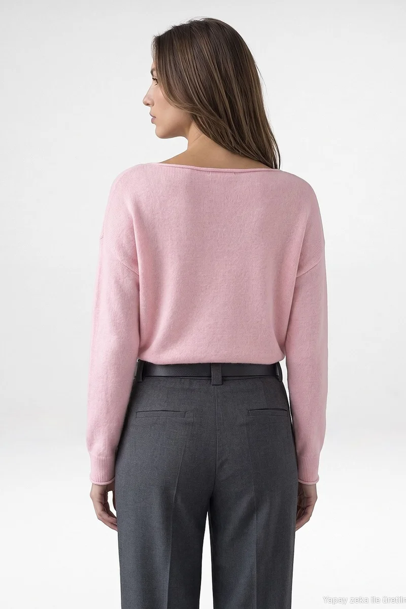 Dilvin Powder Pink DILVIN Women's Knit Sweater for Women | Best Price UAE