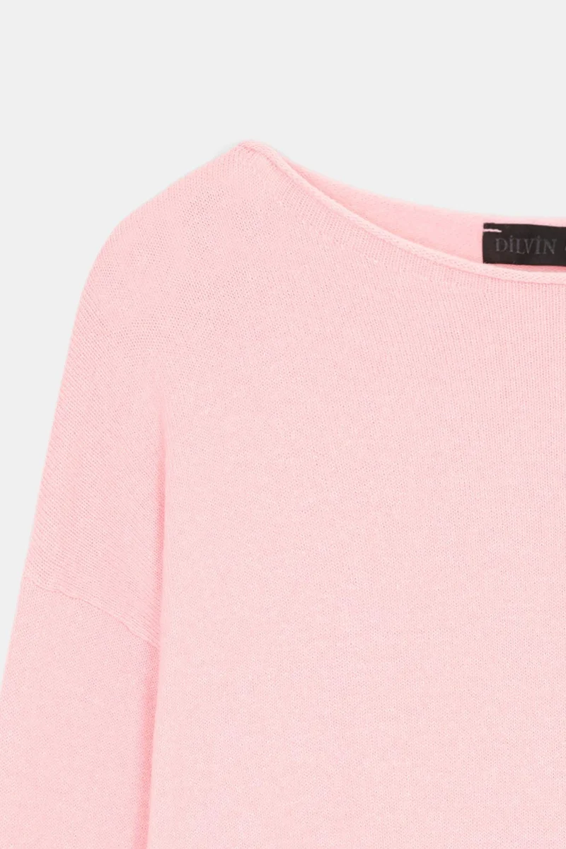 Dilvin Powder Pink DILVIN Women's Knit Sweater for Women | Best Price UAE