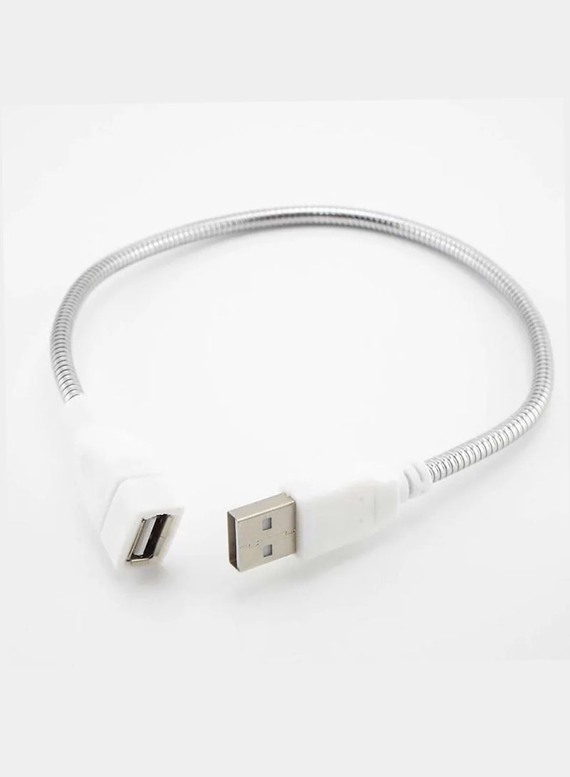CHAPPELINE Chappline OT11 Desk Lamp USB Power Cable Flexible Metal USB Desk Light - White - Image 5