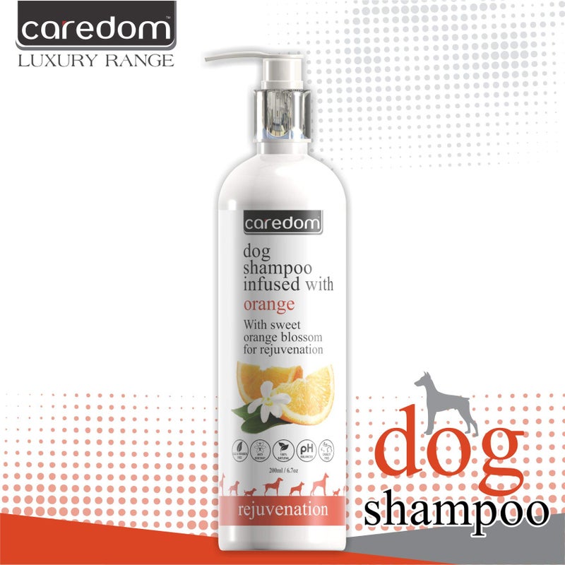 Caredom Luxury Pet Shampoo for Dogs | Dog Shampoo Enriched with Sweet Orange Blossom for Rejuvenation | SLS & PARABEN Free (200 ML) - Image 5