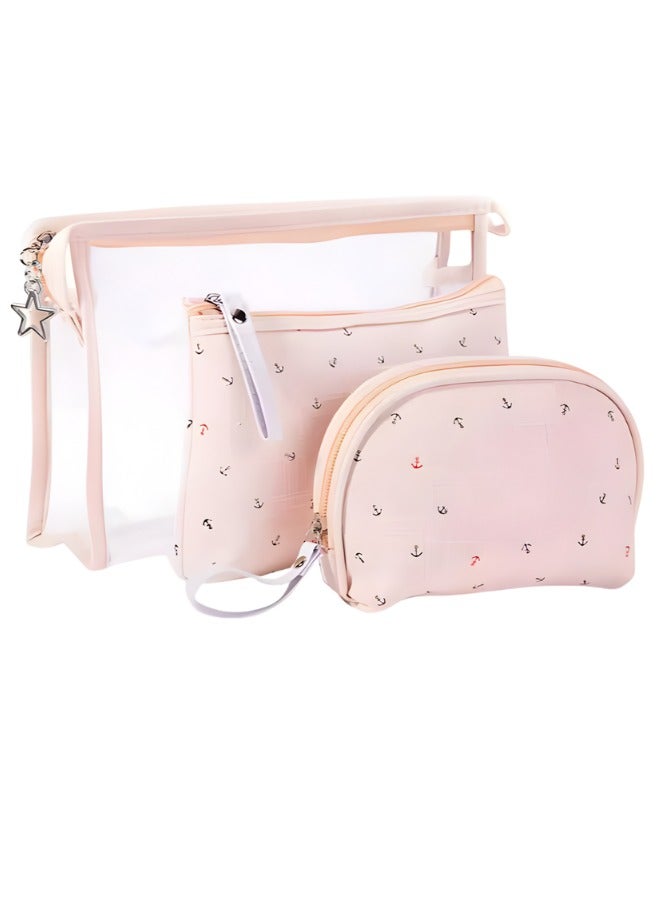 ترنز مجموعة حقائب تنظيم مكياج مكونة من ثلاثة حقائب - Z50 - Image 1