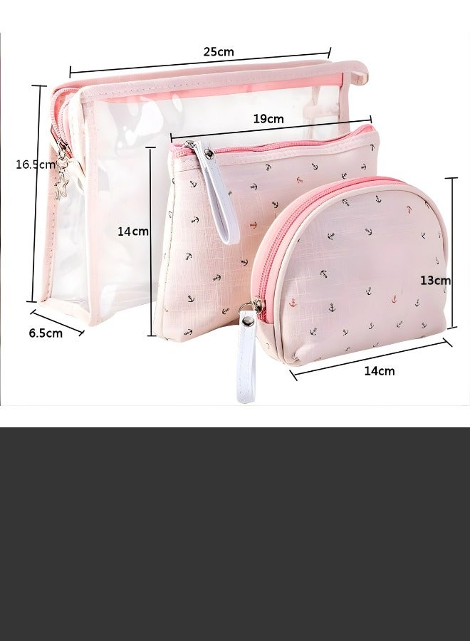 ترنز مجموعة حقائب تنظيم مكياج مكونة من ثلاثة حقائب - Z50 - Image 4