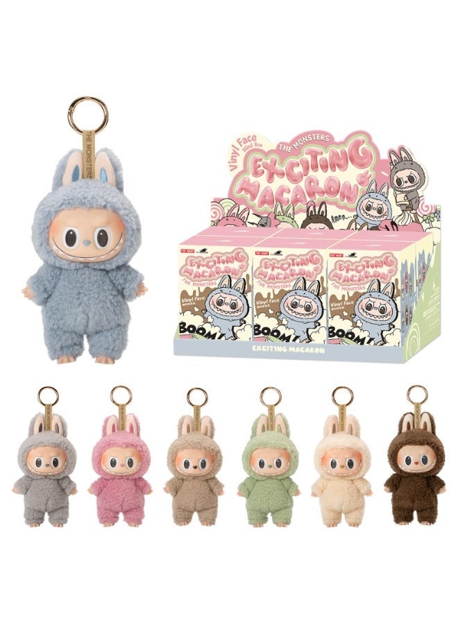 LABUBU Labubu The Monsters - Tasty Macarons Vinyl Face Blind Box, 6PCs The Monsters Blind Box Figures, Random Design Action Figures Collectible Toys Home Decorations, Whole SetLabubu  - Image 1